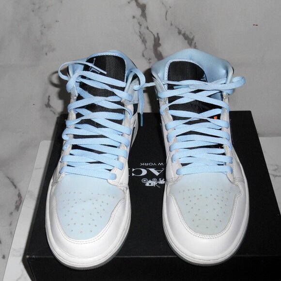 Men's Air Jordan 1s Ice Blue/White - Picture 4 of 14